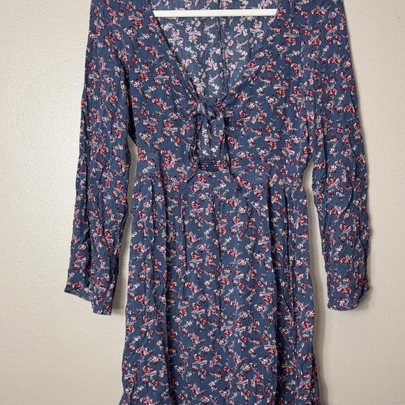 American Eagle Dress Floral Front Tie Dress size Large - Picture 1 of 2